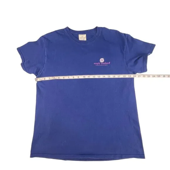 Simply Southern There Medium Blue Camping Graphic Print Adventure Seeker Tee - Picture 3 of 8